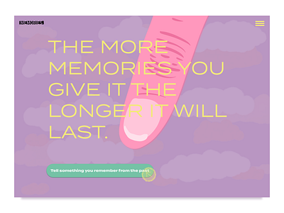 Memory maker website concept concept design illustration memories procreateapp sketch ui ux