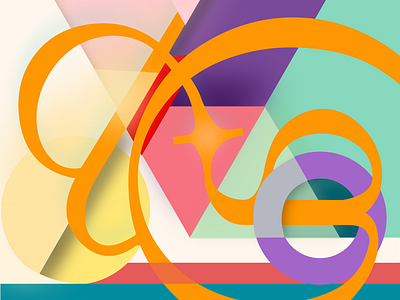 Wake & Make abstract colorful dotd geometric graphicdesign spring typography