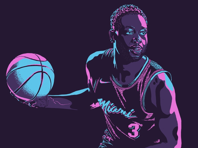 Dwyane Wade—one last dance for Wade County. by Ty Sanderson on Dribbble