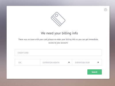 Billing Modal