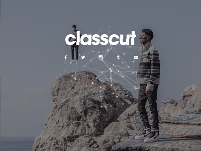 Classcut Splash v2 design feature flat landing minimal mobile page splash