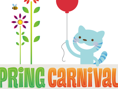Spring Carnival carnival cat spring