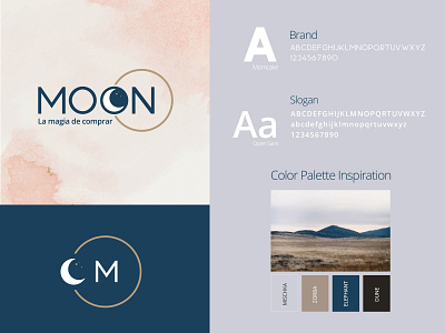 MOON Store brand identity branding color colorpalette design ecommerce logo moon shopping store typography