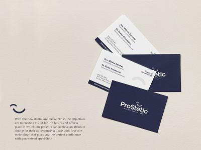 ProStetic - Dental and facial clinic brand identity branding businesscard clinic colorpalette dental design facial logo medic typography