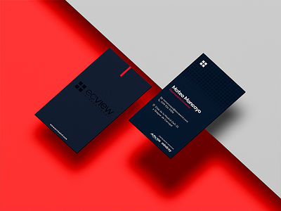 Business card - sonographer company brand identity branding businesscard color colorpalette dark design logo red typography uv