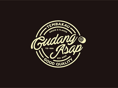 Gudang Asap Co ciggaretess lettering lettermark logo logo brand logo brand mark logo branding logo concept logo design logo mark logo tembakau logo type logo typography logotype