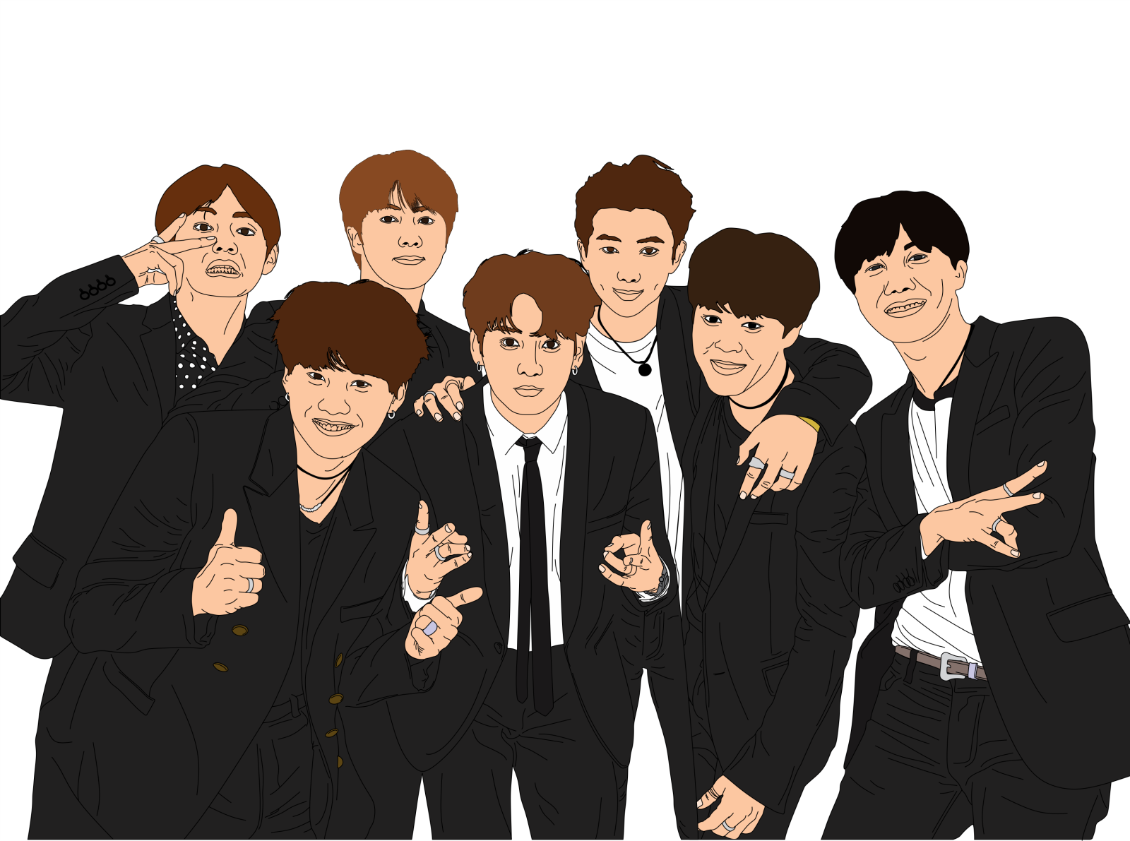 <b>BTS</b> Vector art.