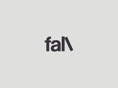 fall logo type