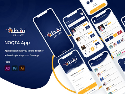 Noqta UI / UX Learning App graphic design ui