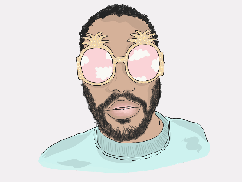 Frank Ocean | If the sky is Pink + White animation design gif icon illustration