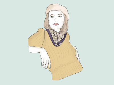 Faye Dunaway Vibes | Bonnie and Clyde adobe draw adobe sketch design drawing icon illustration