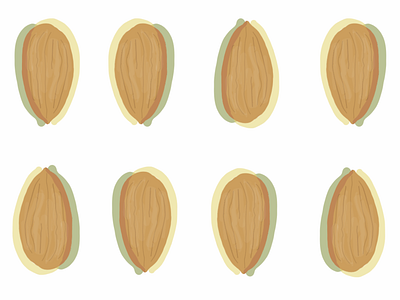 Almond Pop Art Pattern