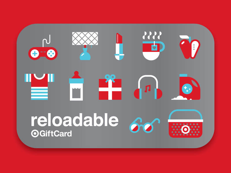 Reloadable Target Giftcard By A Micah Smith On Dribbble Reloadable Target Giftcard Makeup Detergent Ilration Controller Gift Box Glasses Lamp Lipstick Apple Tea