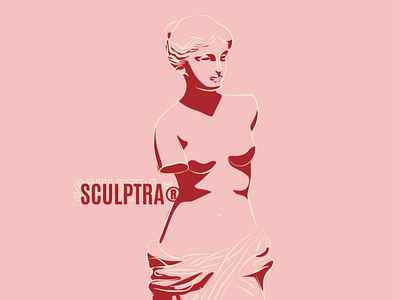 Sculptra® Concept for Social Media design illustration vector