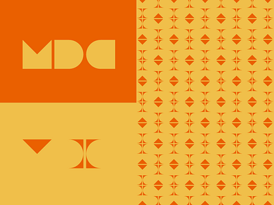 MDC geometric logo pattern publishing