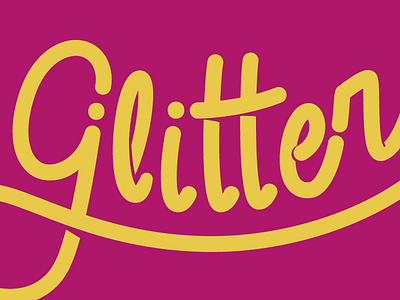 Glitter carnaval glitter lettering
