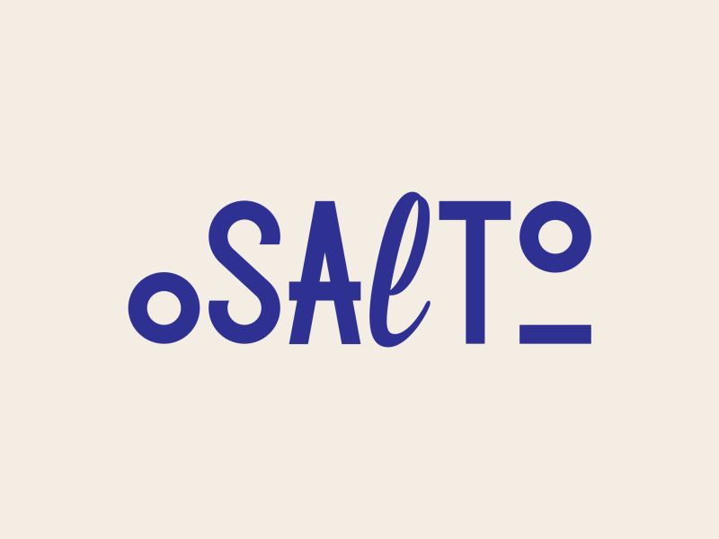 O Salto after effects animation branding design lettering logo