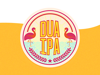 Dua Ipa Coaster beer branding design