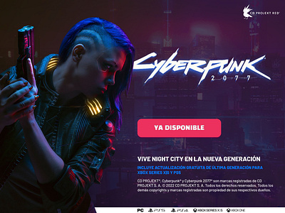 Cyberpunk 2077 Landing Page