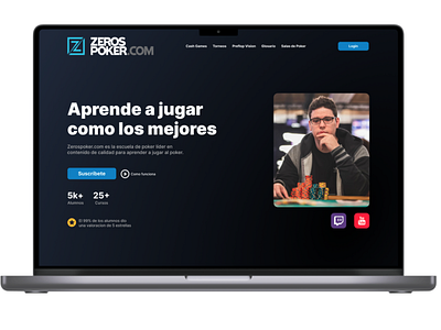 Landing Page - Zeros Poker