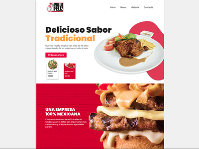 Chicken - Website Design app design chicken delivery design fast food figma food illustration logo mobile restaurant ui