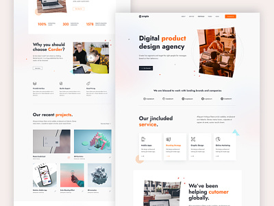 Enpix - Creative Agency agency business corporate creative design designer digital modern personal portfolio startup ui web design