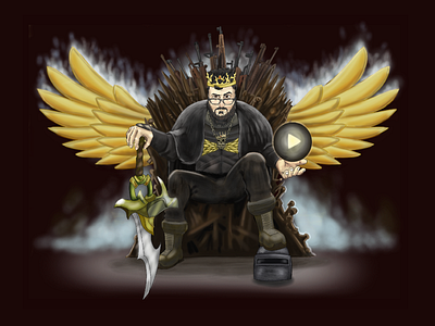 Regular Collector cover digital drawing illustration painting throne