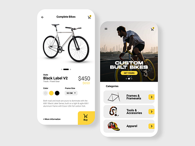 Cycling eCommerce app