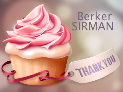 Thank You Berker SIRMAN! dribbble invitaton thanks
