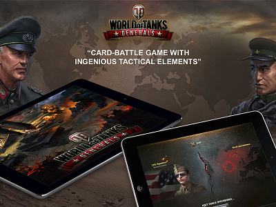 World of tanks Generals - Browser & IOS game battler browser card game generals ios ipad strategy tanks ui ux