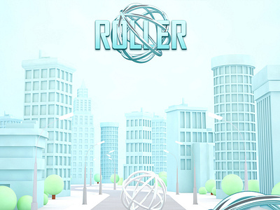 Roller game. UI and 3d 3d 3dsmax design game game ui interface ios logo ui ux