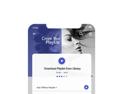 Favorite Playlist 1 app design