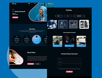 Designer portfolio design figmadesign ui ux web