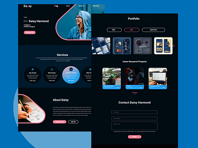 Designer portfolio design figmadesign ui ux web