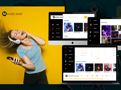 Music Shop figma figmadesign typography ui