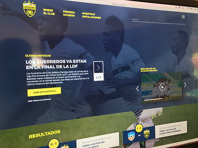 Soccer team website