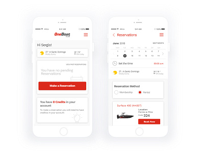 Booking Boats app boats booking mobile ui ux