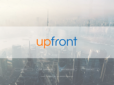 Upfront - Website business city enterprise flat holding modern