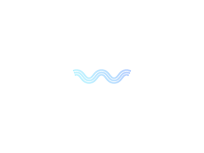 Warp blue logo water
