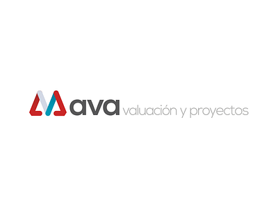 Ava Consulting blue branding business consulting design firm gray logo modern red