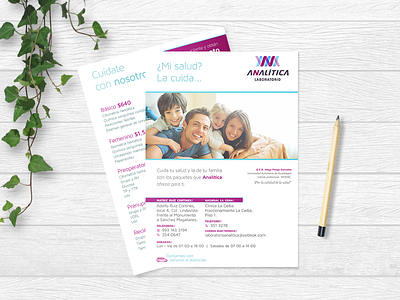 Analitica - flyer design advertising clinic flyer health