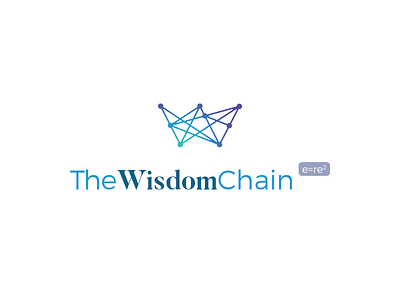 The Wisdom Chain blue connections internet logo online wifi