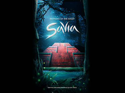 Rhythms of the Night: Savia circus cirque design illustration logo magic mexico poster pyramid show theatre