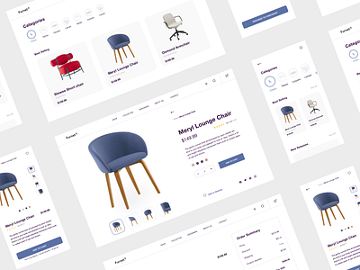 Furnet® - Minimal Furniture Store app branding design furniture graphic design logo minimal typography ui ux website white