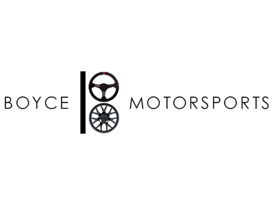 Boyce Motorsports b cars clean font minimal professional logo textured typogaphy