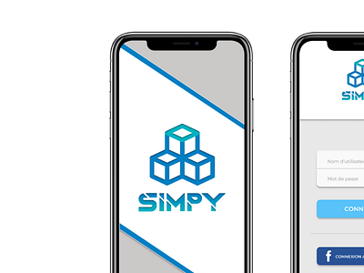 Simpy App app application ios minimalism mockup project