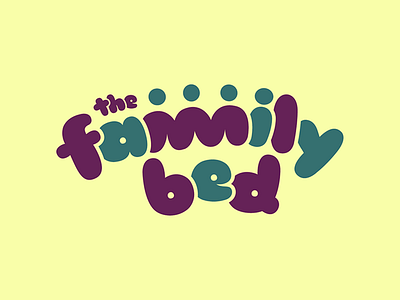 the family bed band bed family logo music rock vector
