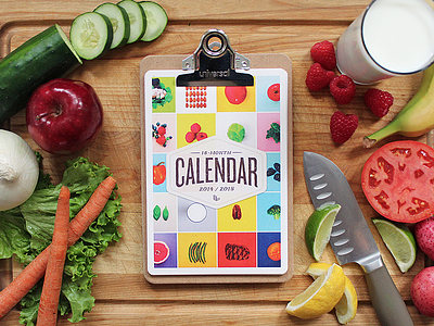 2015 Food Calendar 2015 calendar food fruit layout vegetables veggies whole30