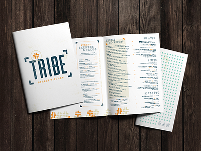 Tribe Menus bar branding food logo menu restaurant tribe