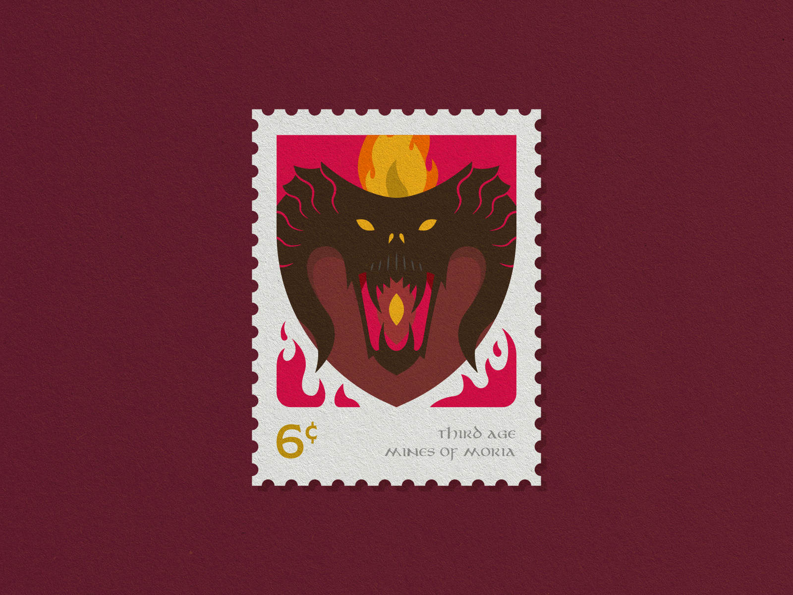 LOTR Stamps 3/3 by Eric Liles on Dribbble